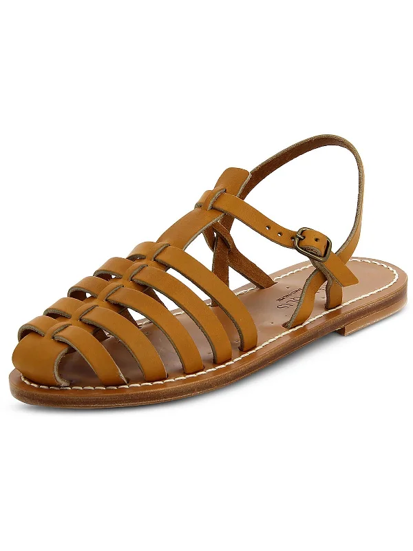 Everyday Elegance Sale ADRIEN   Womens Faux Leather Rubber Sole Slingback Sandals