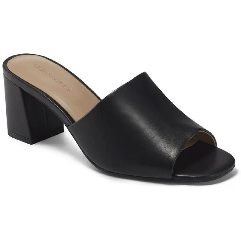 Street-Ready Casual Shoes Aerosoles Womens Entree  Comfort Insole Peep Toe Block Heel