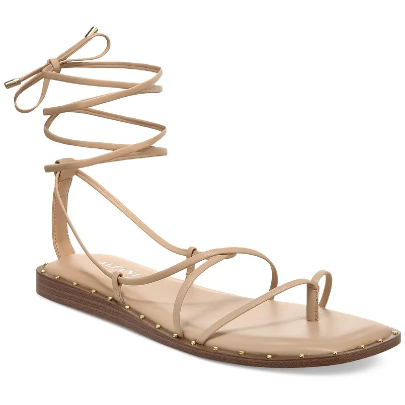 Limited Time Offers Alfani Womens Novaraa Faux Leather Casual Strappy Sandals