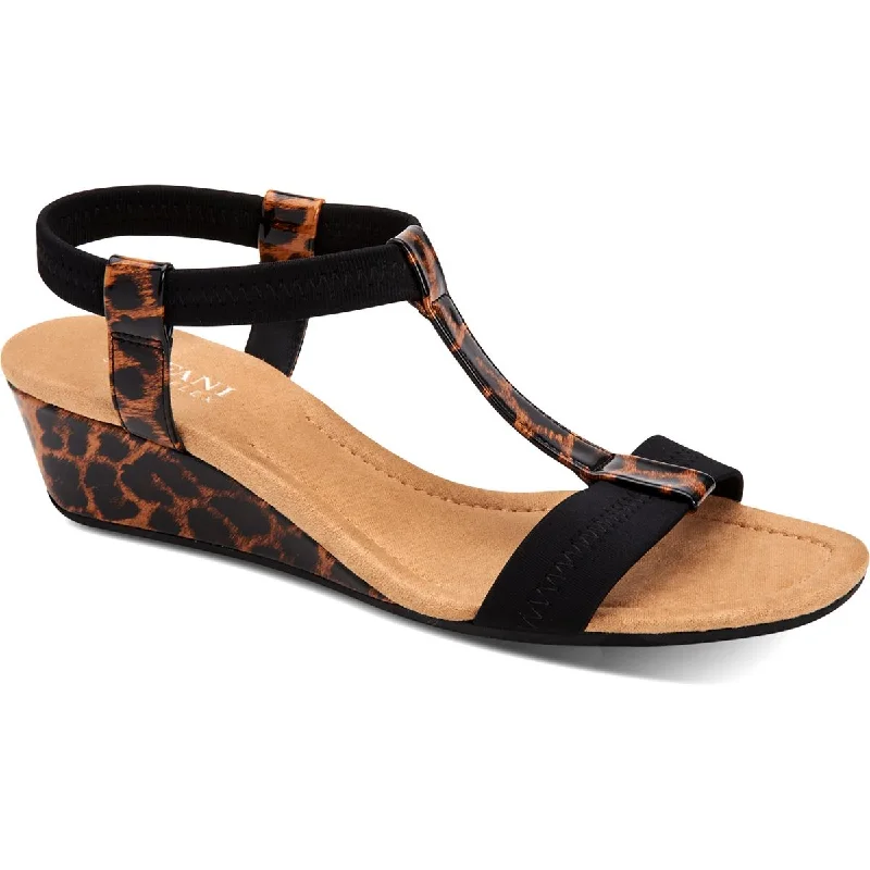 Effortless Style, Endless Impact Alfani Womens Voyage1 Open Toe Elastic Wedge Sandals