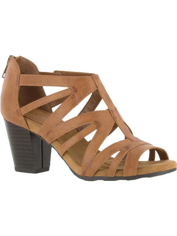 Daily Deals Amaze Womens Faux Leather Gladiator Dress Sandals