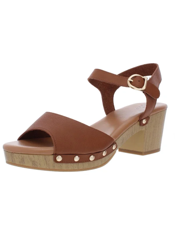 Non-Slip Shoes Andreas Womens Faux Leather Platform Heel Sandals