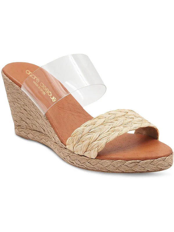 Effortless Slip-On Shoes Anfisa Womens Padded Insole Slip On Wedge Sandals