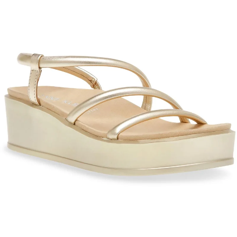 Romantic Fashion Discounts Anne Klein Womens Akvie Faux Leather Strappy Wedge Sandals Romantic Fashion Discounts Anne Klein Womens Akvie Faux Leather Strappy Wedge Sandals