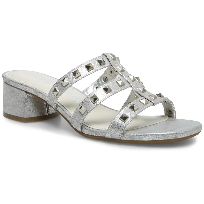 Hurry Before It's Gone Anne Klein Womens Ray Metallic Studded Dress Sandals