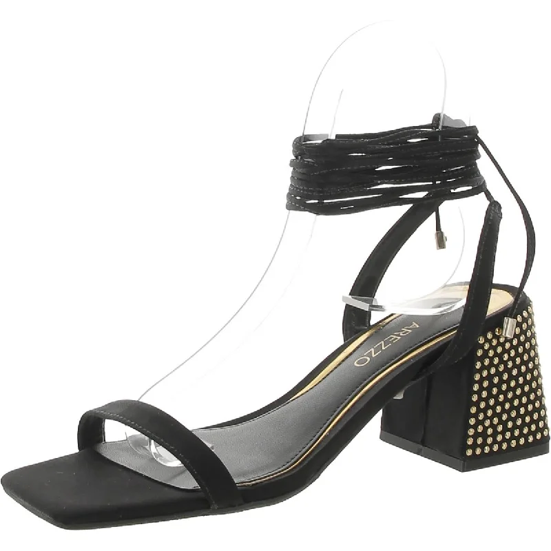 Comfortable Boots Sale Arezzo Womens Faux Suede Ankle Tie Slingback Sandals