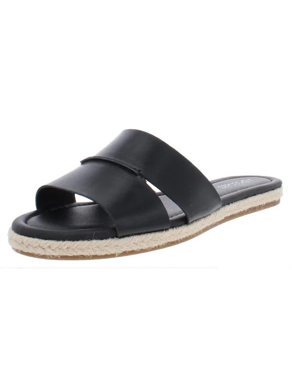 Slip-On Shoes Promotion Back Drop Womens Man Made Open Toe Slide Sandals