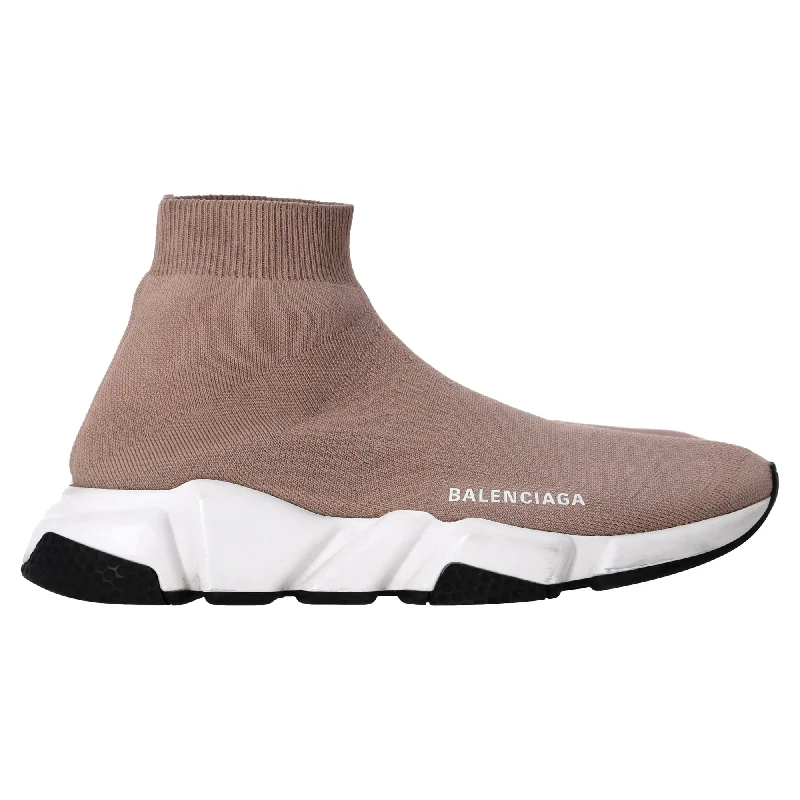 Timeless Elegance Sale Balenciaga Speed Sneakers in Beige Polyester