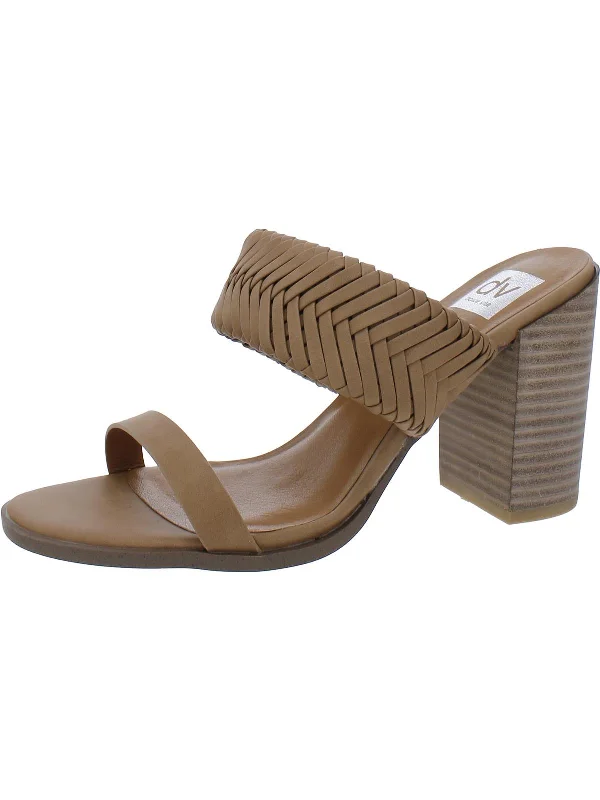 Feminine Fashion Sale Bambi Womens Leather Slip On Block Heel