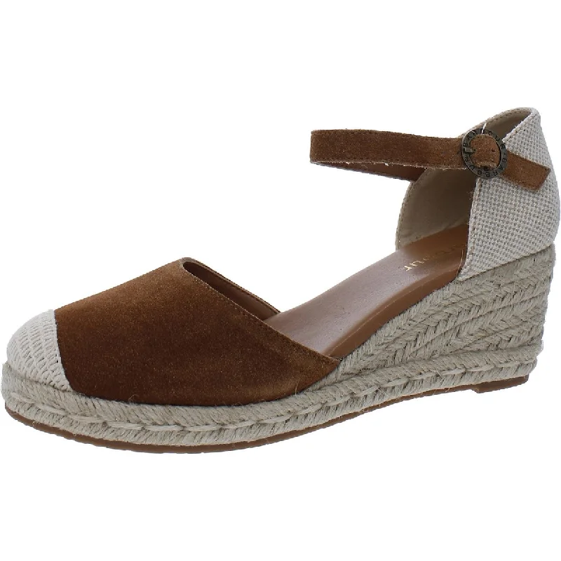 Comfortable Fashionable Shoes Barbour Womens Suede Closed Toe Wedge Sandals