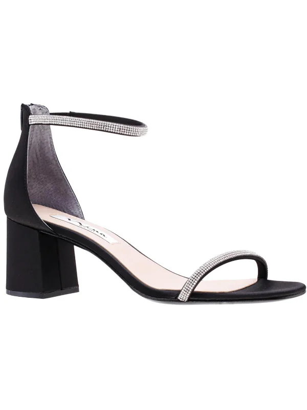 Casual Chic Barby Womens Zipper Embellished Heels