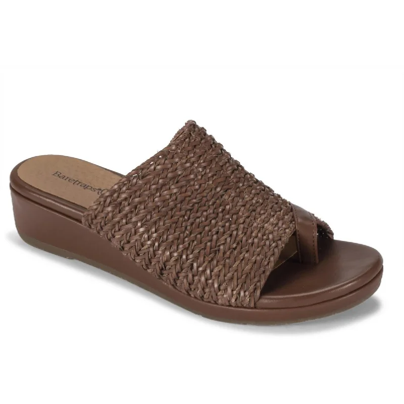 New Arrivals Baretraps Womens Abey Woven Slip On Wedge Sandals