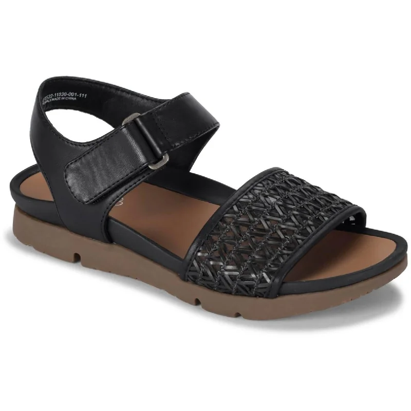 Feminine Style Promotions Baretraps Womens Holleen Faux Leather Ankle Strap Slingback Sandals