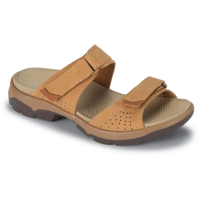 All-Day Comfort Shoes Baretraps Womens Leella Solid Slip On Slide Sandals