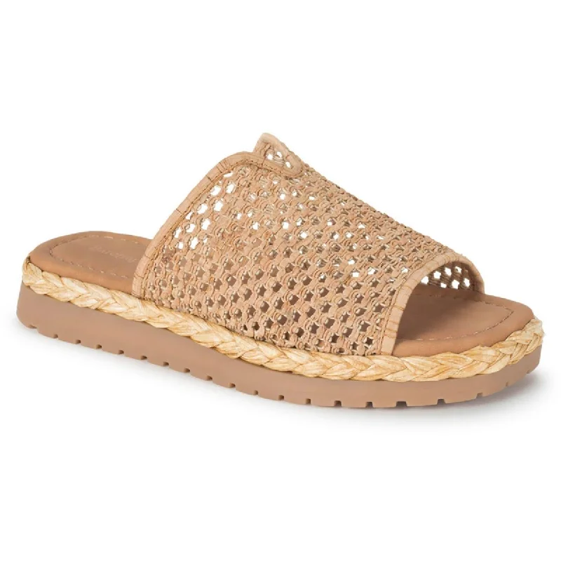 Winter Warehouse Sale Baretraps Womens Tasmine Square Toe Flat Slide Sandals