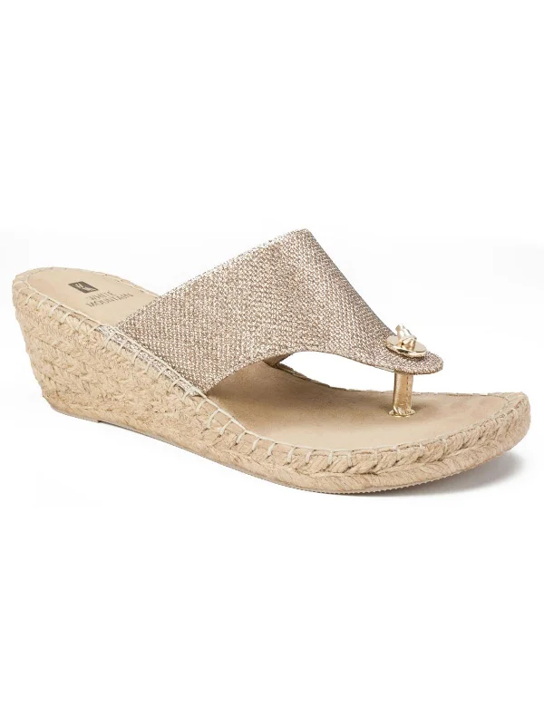 Classic Modern Offers Beachball  Womens Slip On Thong Wedge Sandals