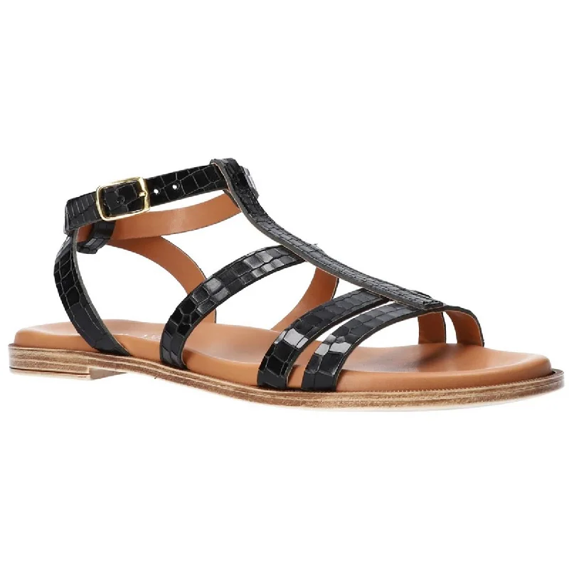 Daring Fashion Promotions Bella Vita Womens Ira-Italy Flat Slip On Strappy Sandals