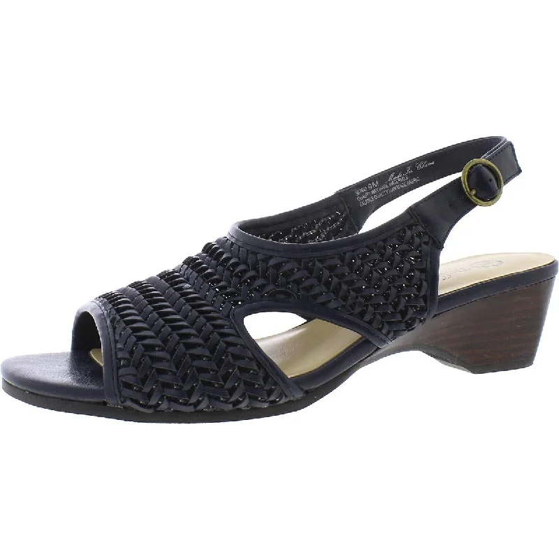 High-Quality Women's Shoes Bella Vita Womens Justine II Faux Leather Buckle Heel Sandals