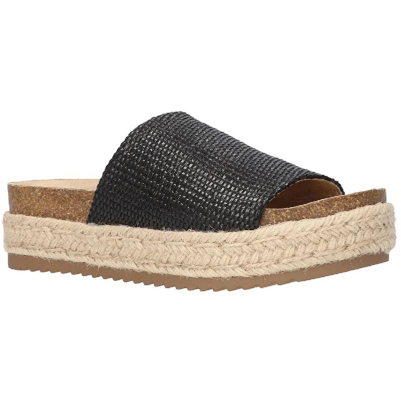 Feminine Style Promotions Bella Vita Womens Satara Woven Slip On Slide Sandals