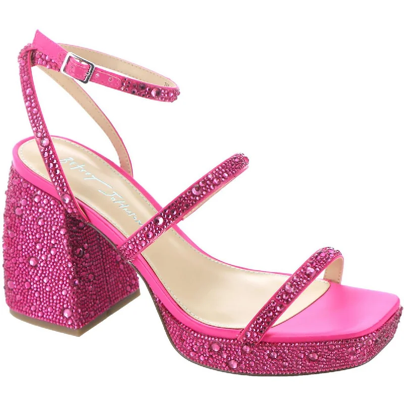Sleek Style Discounts Betsey Johnson Womens Denni Rhinestone Ankle Strap Platform Sandals Sleek Style Discounts Betsey Johnson Womens Denni Rhinestone Ankle Strap Platform Sandals