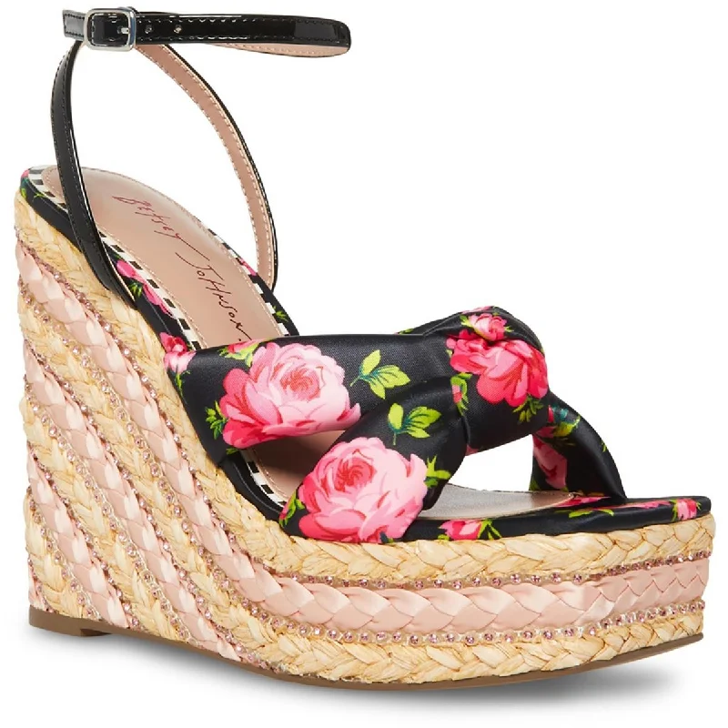 Glamorous Fashion Offers Betsey Johnson Womens Pansie Platform Ankle Strap Espadrilles