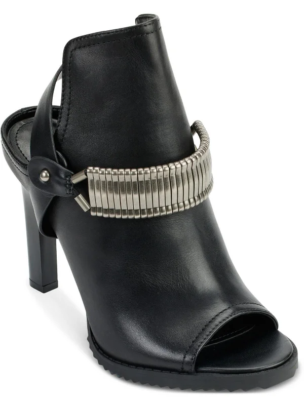 Sporty Fashion Offers BINA PEEP Womens Leather Slingback Sandals