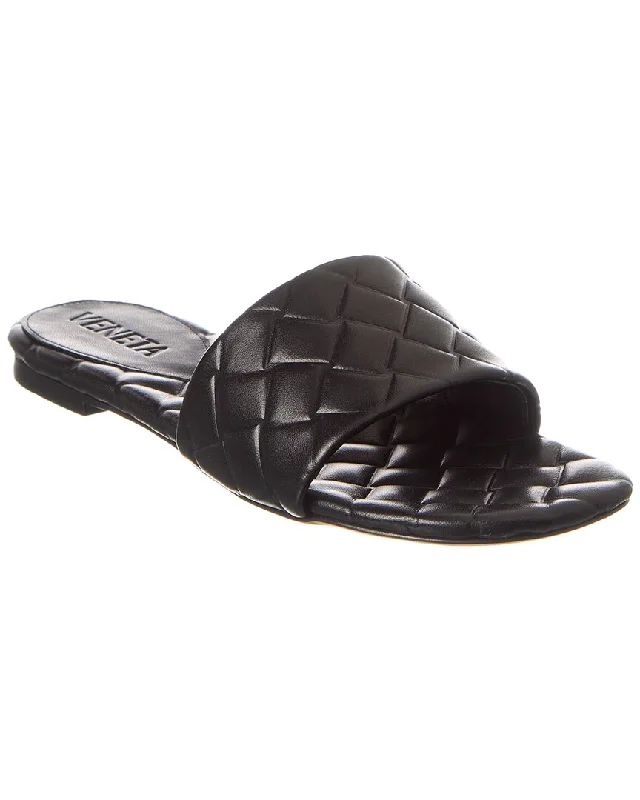Clearance Sale, All Cheap Bottega Veneta Amy Intreccio Leather Sandal