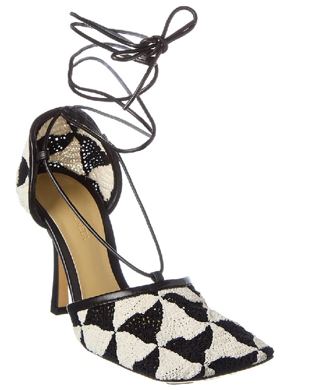 Comfortable Fashion Shoes Bottega Veneta Stretch Leather-Trim Sandal