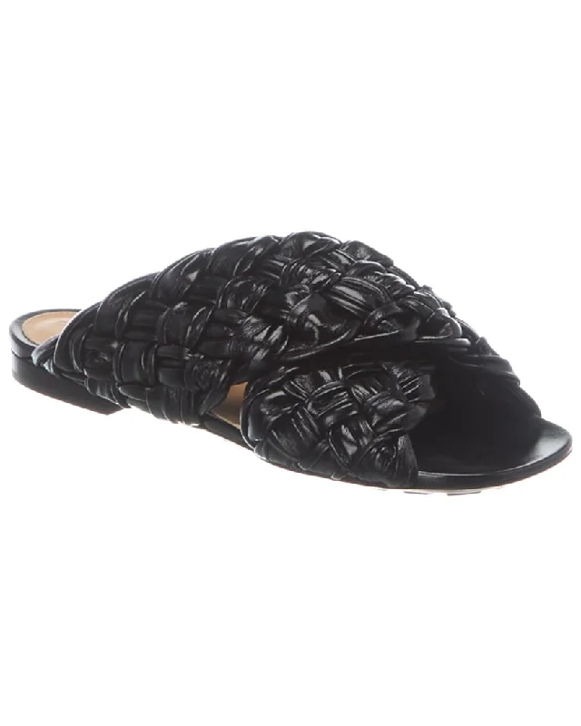 Comfortable Breathable Running Shoes Bottega Veneta The Board Leather Sandal