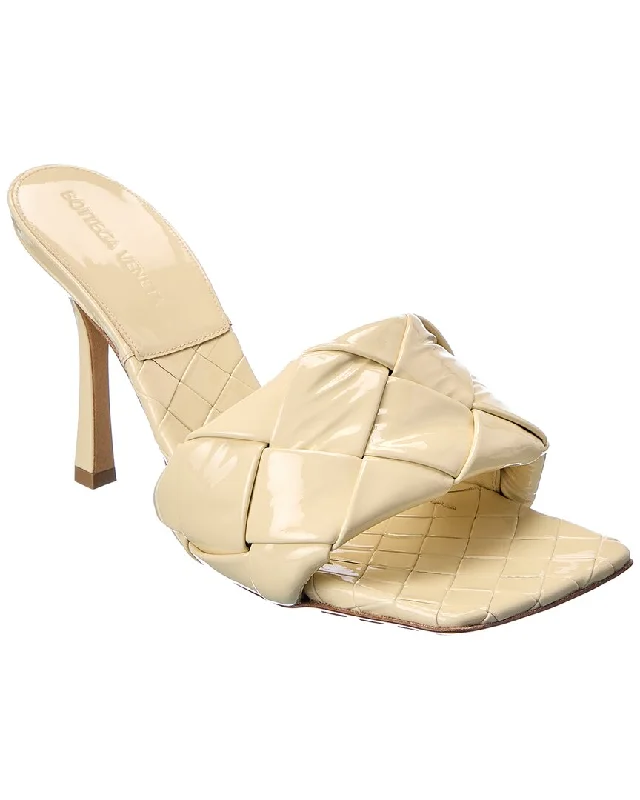 Special Offers, Don't Miss Bottega Veneta The Lido Intrecciato Patent Sandal