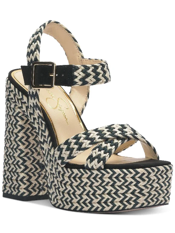 Relaxed Style Deals Brycen Womens Woven Ankle Strap Platform Sandals