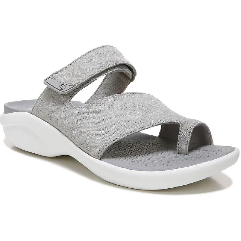 Shop Sales Bzees Womens Carry On Toe Loop Knit Slide Sandals