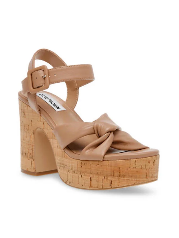 Limited Time Cacy Womens Leather Ankle Strap Platform Sandals
