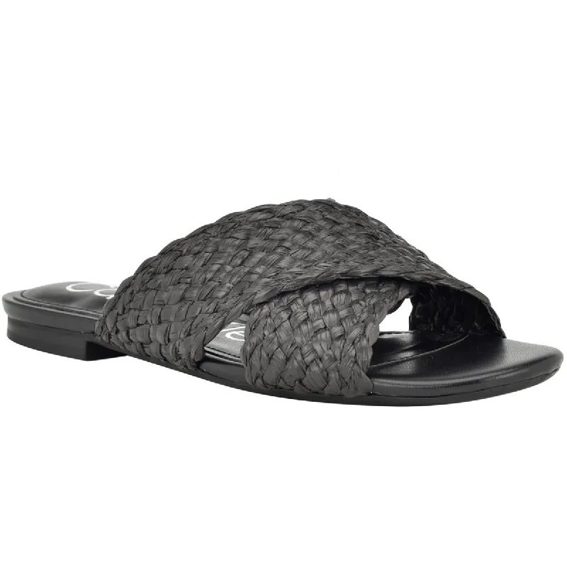 Trend Alert Calvin Klein Womens June2 Slip On Flat Slide Sandals