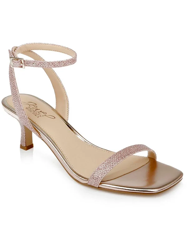 Fashion-Forward Offers CHARISMA Womens Rhinestone Metallic Heels