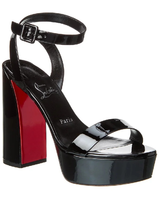 Women's Statement Boots Christian Louboutin Movida Sabina 130 Patent Platform Sandal