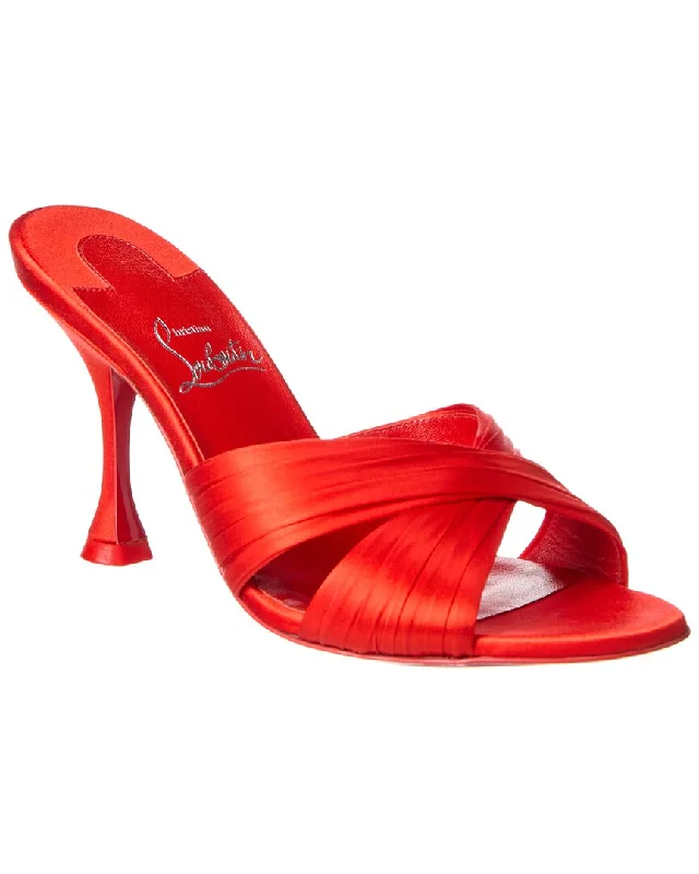 Low Price Special Christian Louboutin Nicol Is Back 85 Satin Sandal