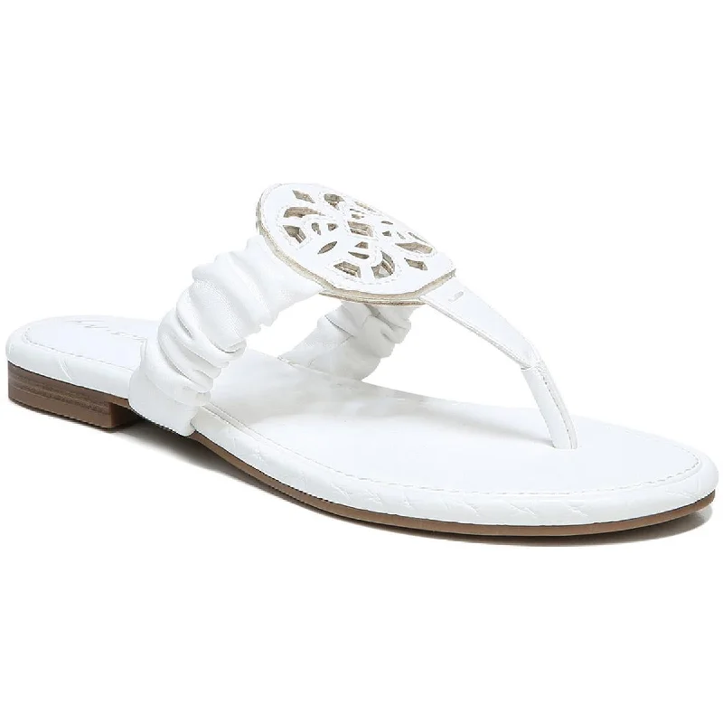 Non-Slip Shoes Offers Circus by Sam Edelman Womens Camara Faux Leather Slide On Thong Sandals