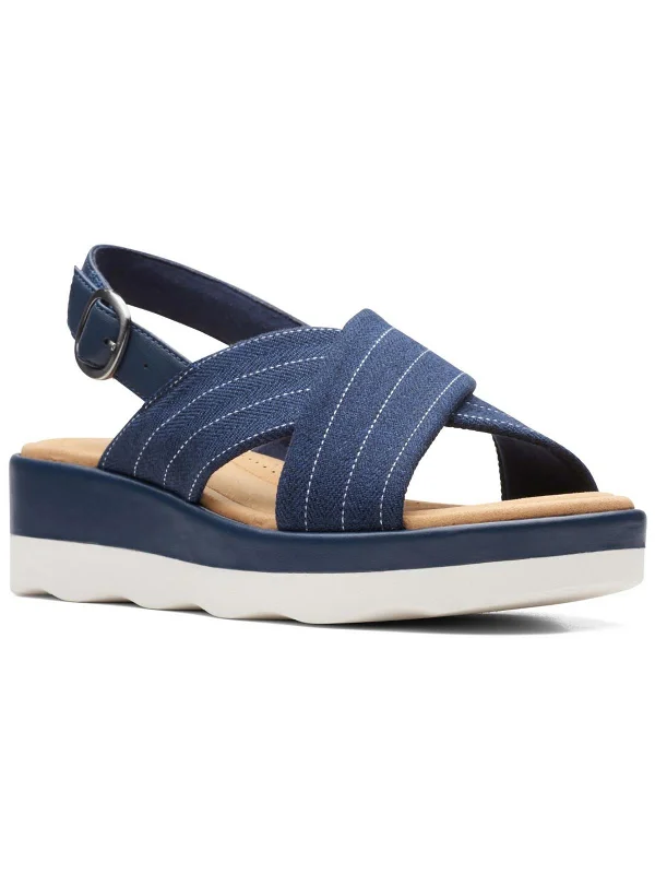 Elegant Evening Shoes Deal Clara Cove Womens Slip On Open Toe Wedge Sandals
