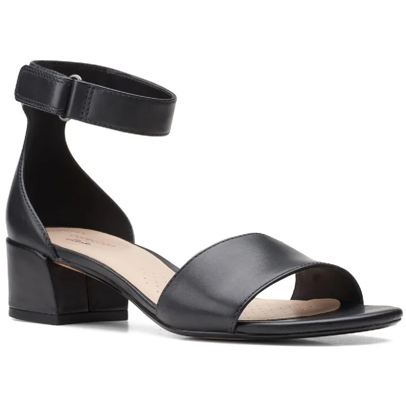 All-Season Shoes Deal Clarks Womens Caroleigh Anya Padded Insole Leather Heels