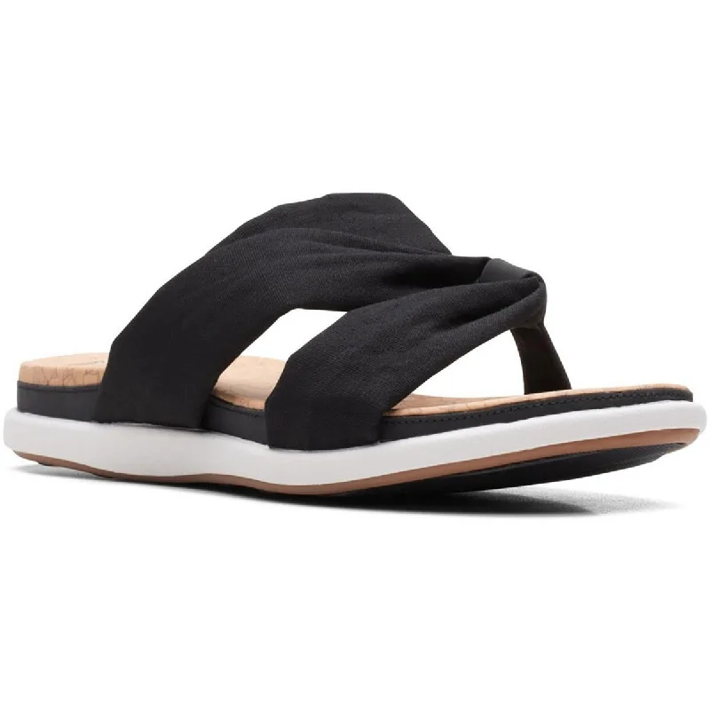 Comfortable Trendy Shoes Clarks Womens Eliza Skip Slip-on Padded Slide Sandals