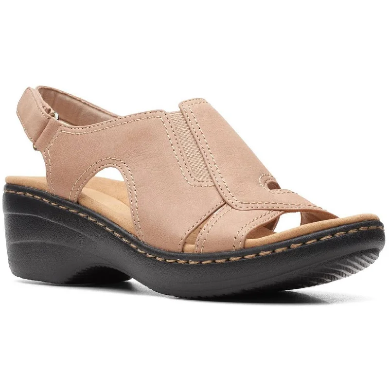 Trendy Threads Clarks Womens Merliah Style Cushioned Footbed Open Toe Wedge Sandals