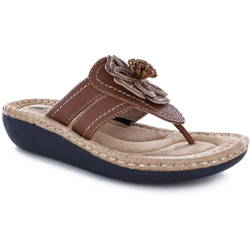 Sophisticated Street Style Offers Cliffs by White Mountain Womens Carnation Faux Leather Slide On Thong Sandals