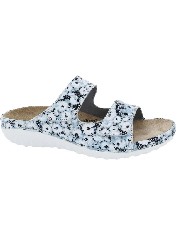 Trendy Footwear Sale Cruize Womens Leather Slip On Footbed Sandals
