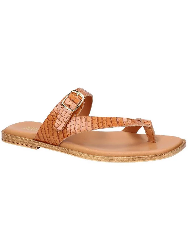 Women's Non-Slip Flats Doe-Italy Womens Leather Flip-Flop Thong Sandals