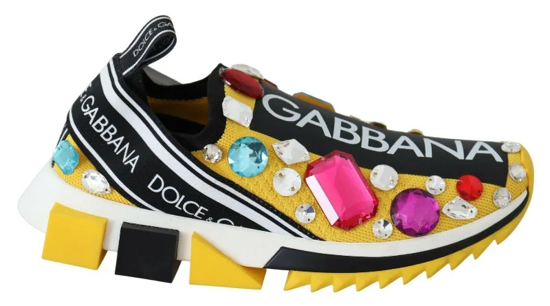 Ultra-Soft Flats Deal Dolce & Gabbana Embellished  Sorrento Women's Sneakers
