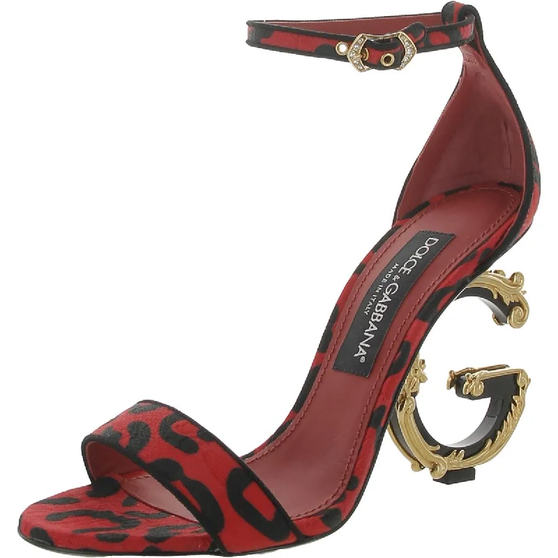 Massive Savings Dolce & Gabbana Womens Keira Ankle Strap Heels