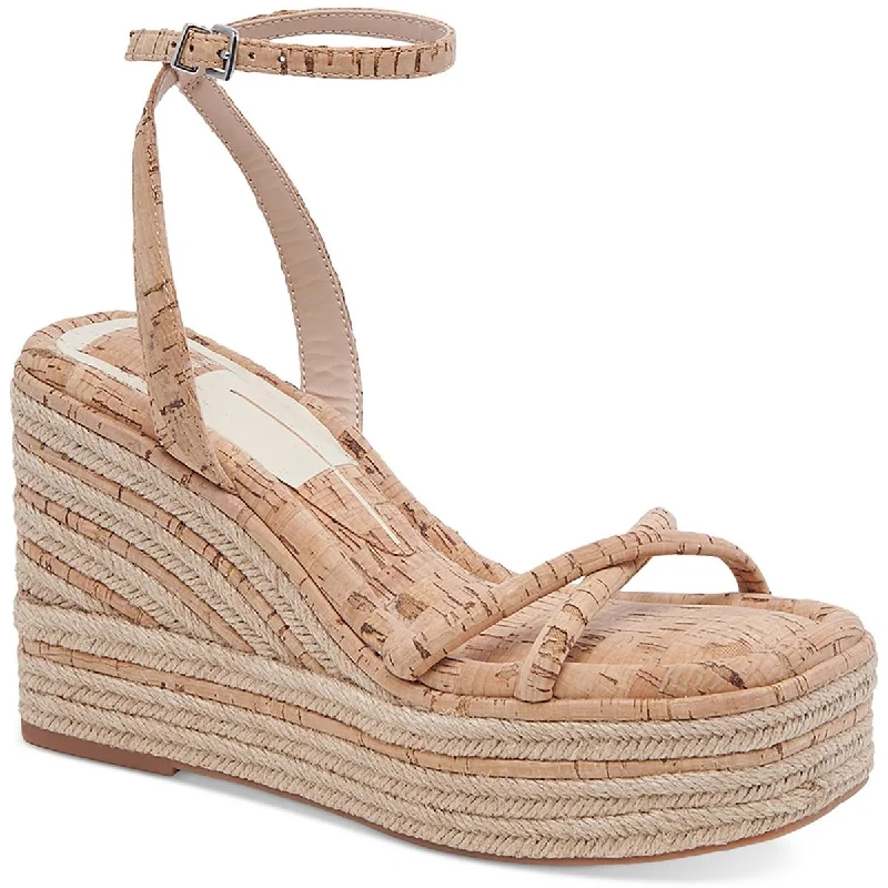 Ultra-Soft Flats Deal Dolce Vita Womens Elvia Ankle Strap Slip On Wedge Sandals