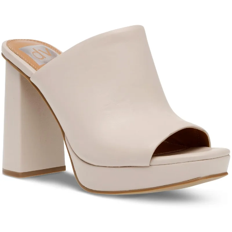 Gift Ideas Dolce Vita Womens Faux Leather Mule Sandals