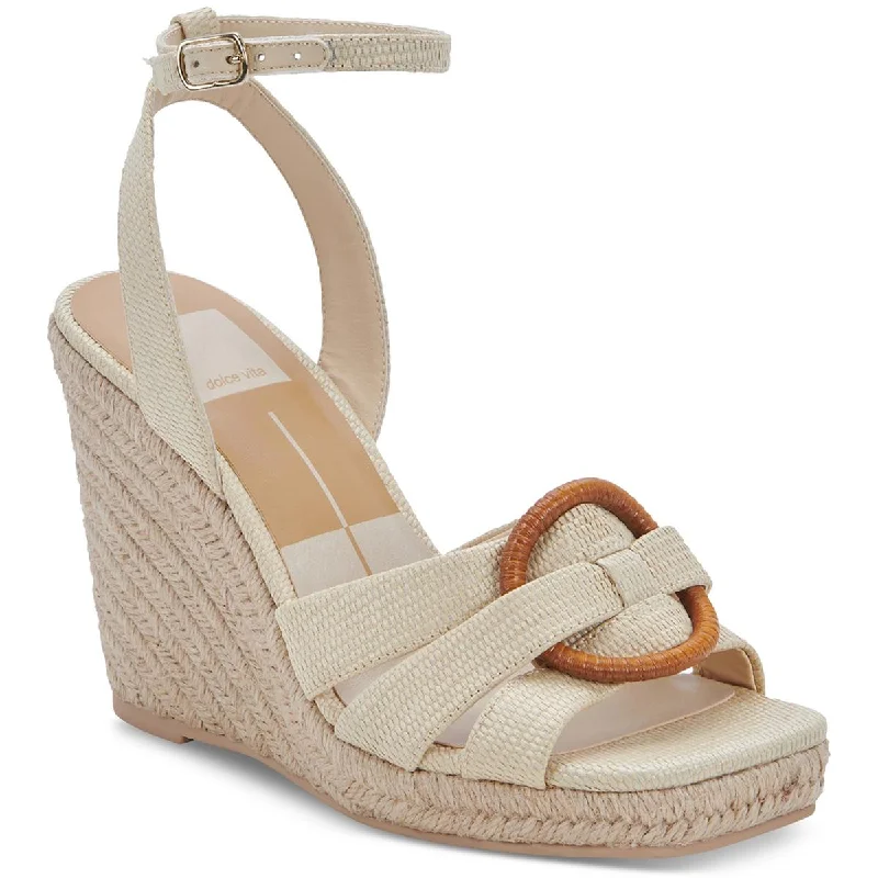 Flash Sales Today Dolce Vita Womens Maze Woven Ankle Strap Wedge Sandals